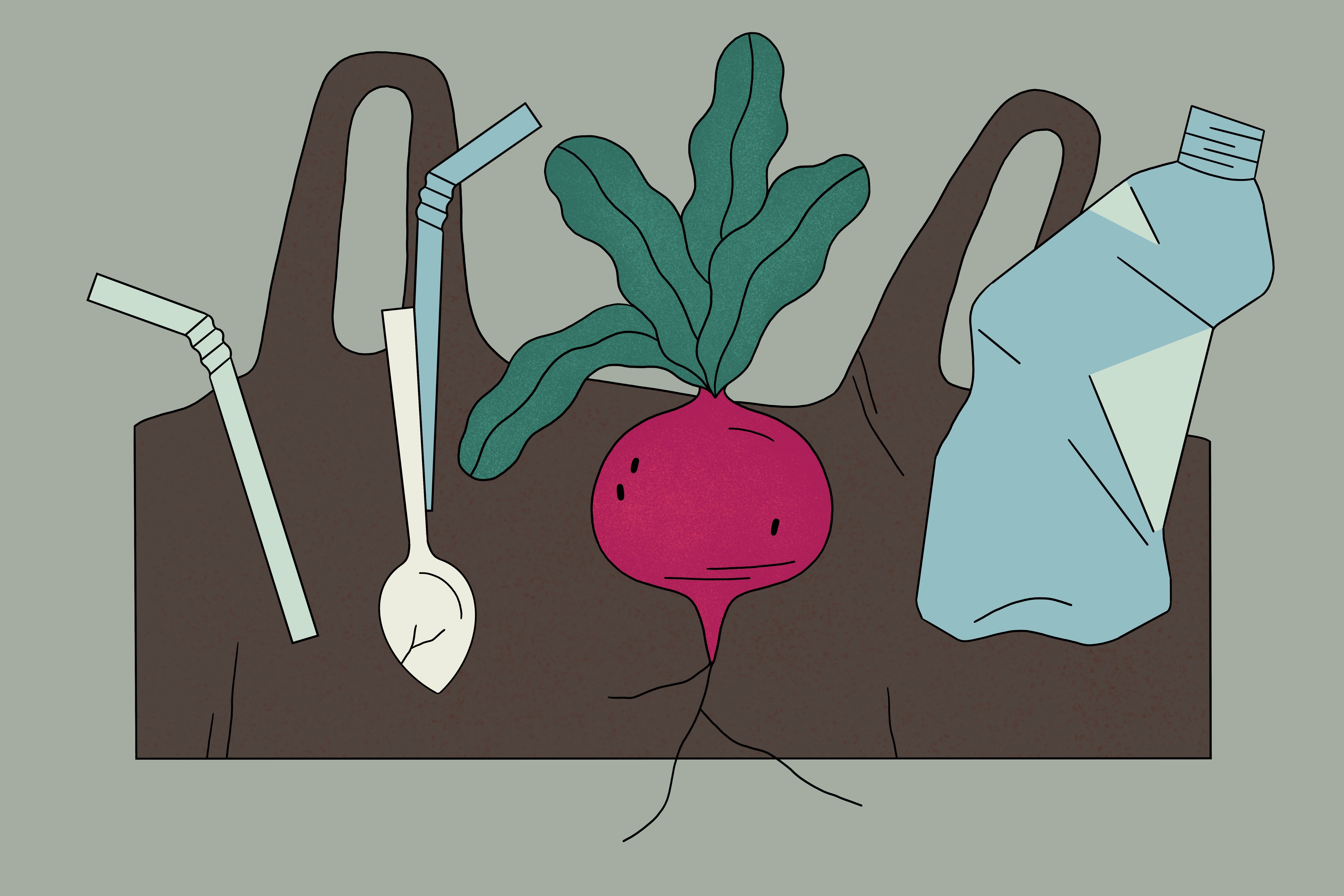 Illustration: A wrap on plastic